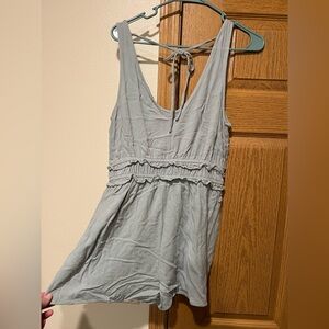 One Clothing Gray Sleeveless Romper